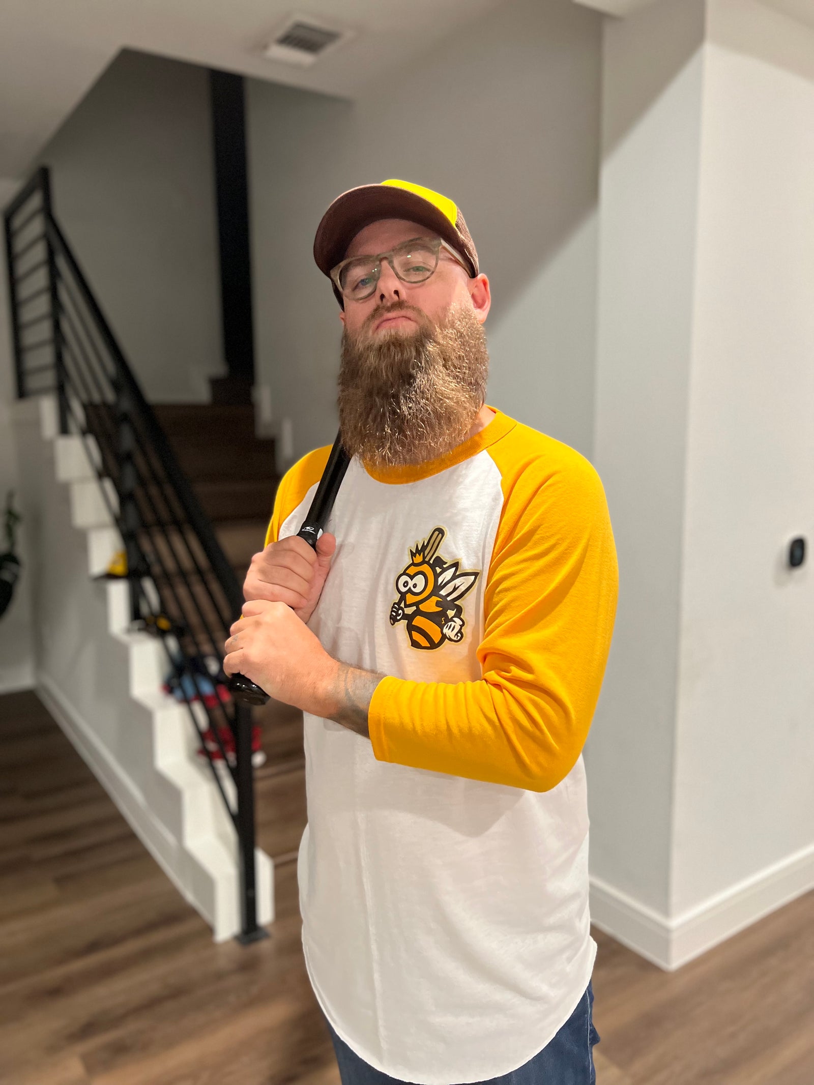 Abejas 3/4 Baseball Tee