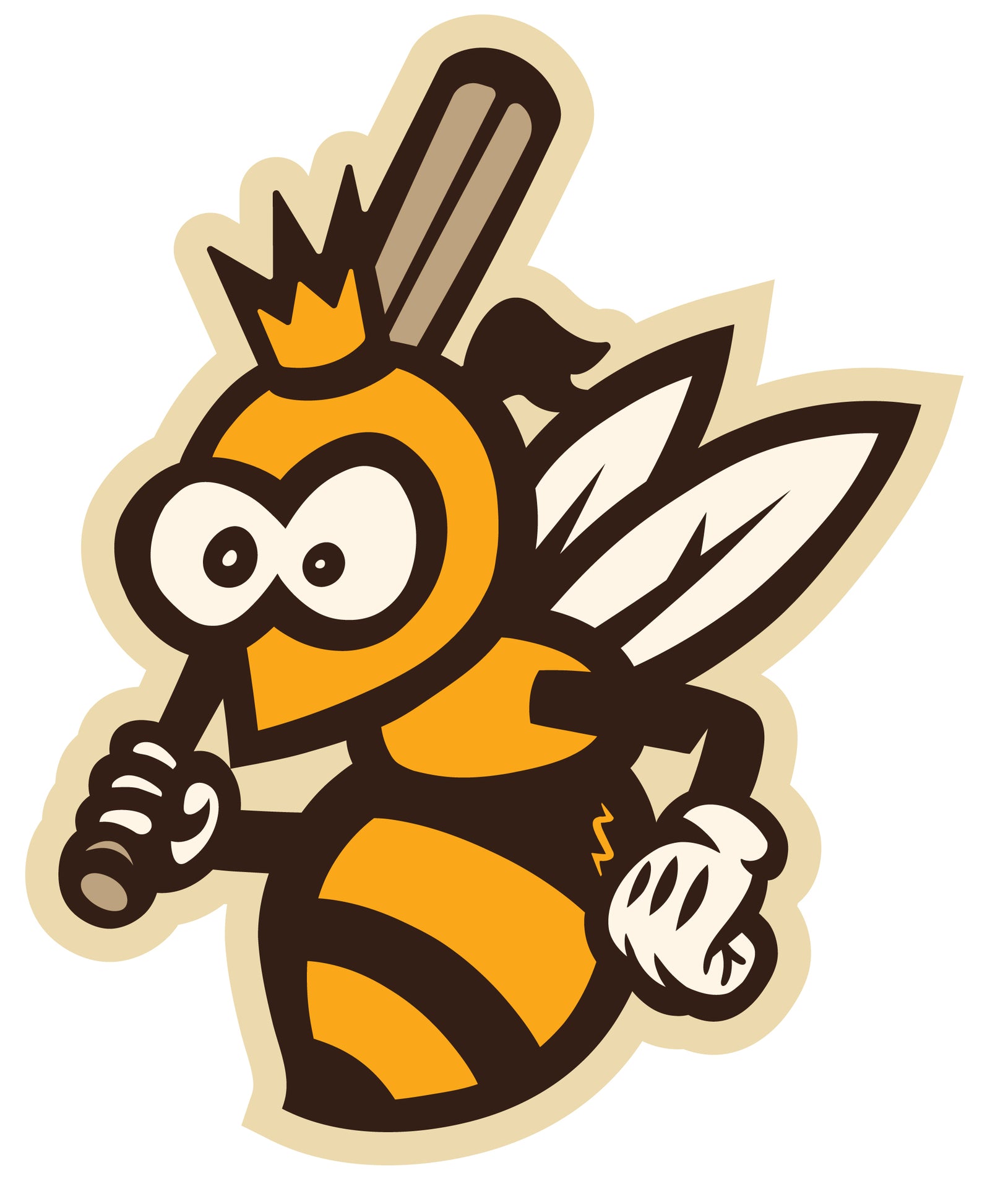 Abejas Queen Bee Sticker - 3in